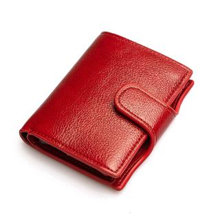 Ví Da Pu Chống Trộm Thời Trang Cho Nữ Phone Case Leather Aluminum Credit ID Business Card Holder Slim Mini Men Wallet Anti-theft RFID Blocking Pop-up Vintage Women Purse 2021 Clutch Bag Gift