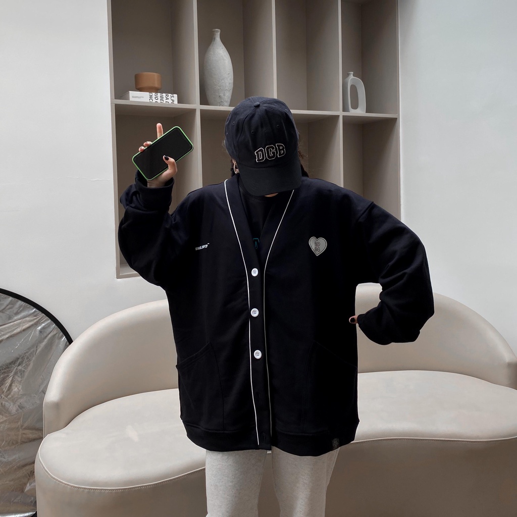 Áo Khoác Local brand - Cardigan 2904 Dragonbyboi nỉ bông cao cấp
