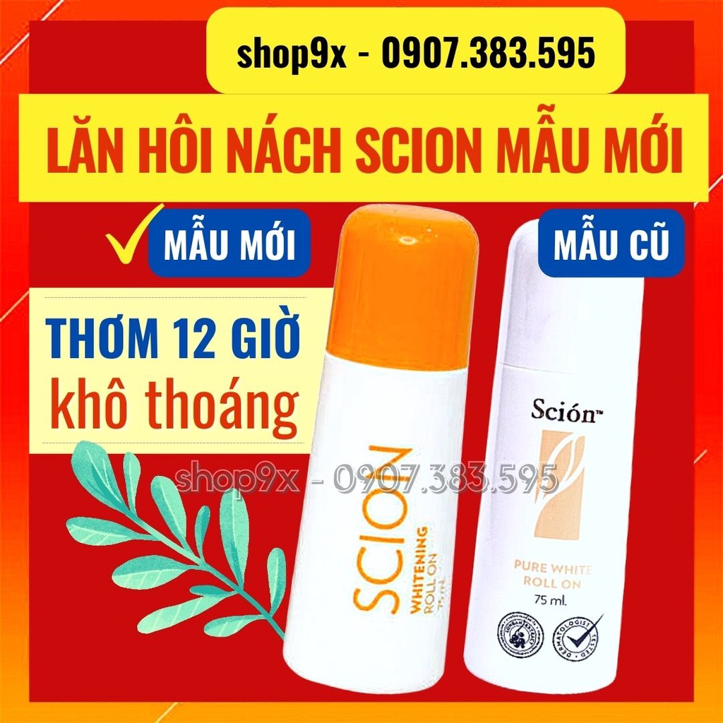 Chai Lăn Nách Khử Mùi Scion Chính Hãng 75ml - Khử Mùi Hôi Nách - Ngăn Mồ Hôi Tức Thì