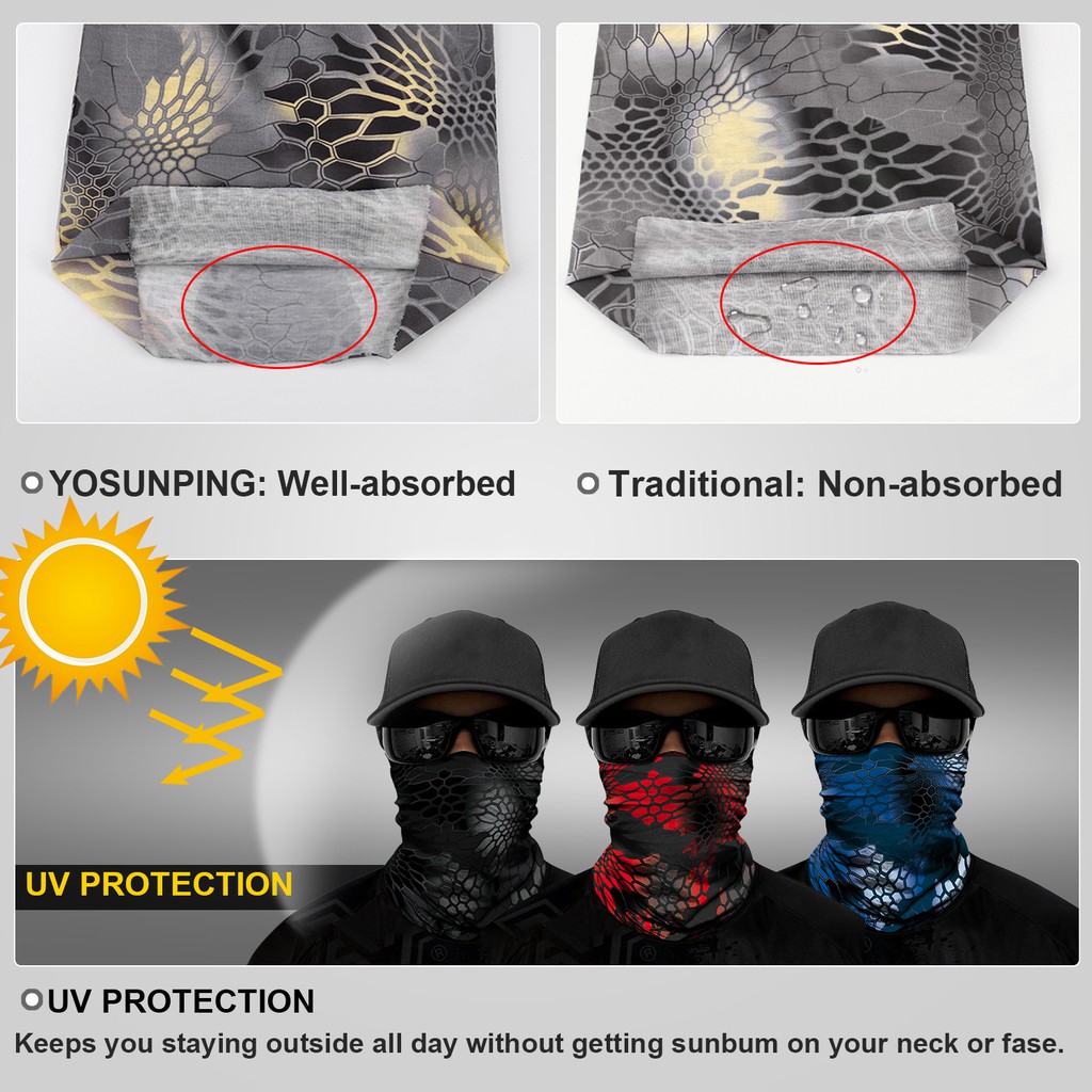 Khăn đa năng thoáng khí chống nắng cho người đi xe máy