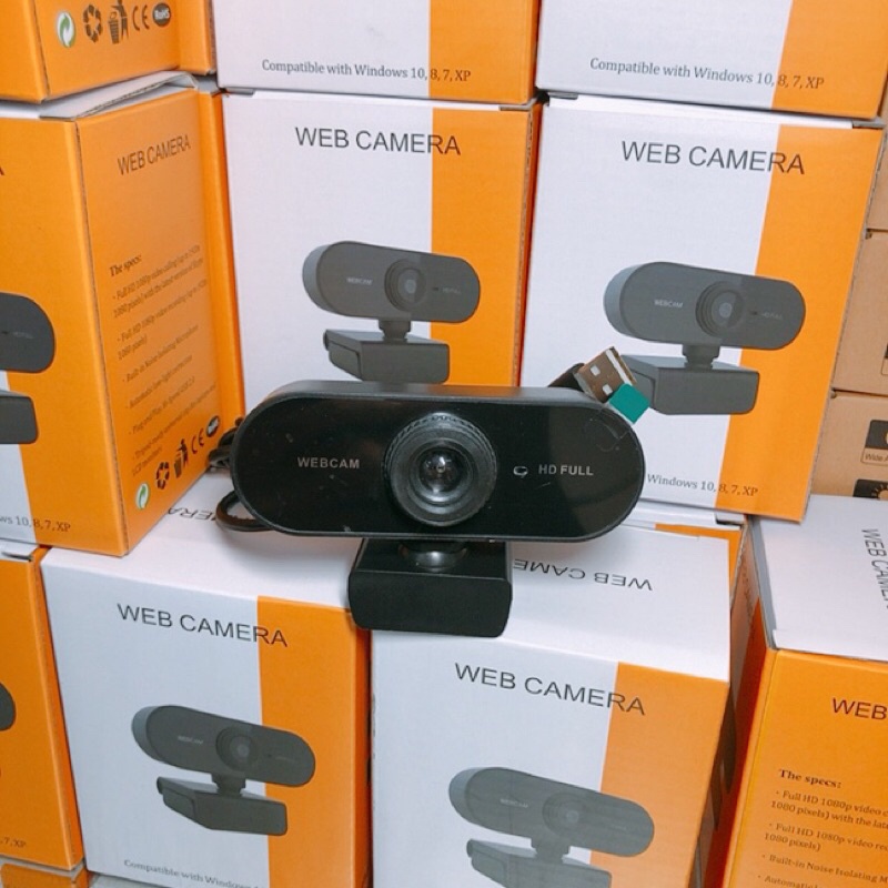 Webcam Máy Tính, Camera Có Mic 1080p Full HD. Cho Laptop Học Online Qua ZOOM, Trực Tuyến- Hội Họp -Gọi Video