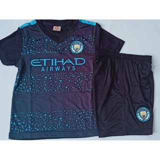 QUẦN ÁO BÓNG ĐÁ TRẺ EM MANCHESTER CITY XANH ĐEN GIÁ RẺ CHẤT LƯỢNG