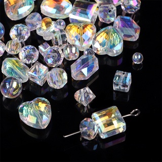 5-50 Chiếc AB Màu Mặt Pha Lê Thủy Tinh Hạt Rondelle Rời Miếng Đệm Hạt Cho DIY Bông Tai Vòng Cổ Vòng Tay Trang Sức Làm