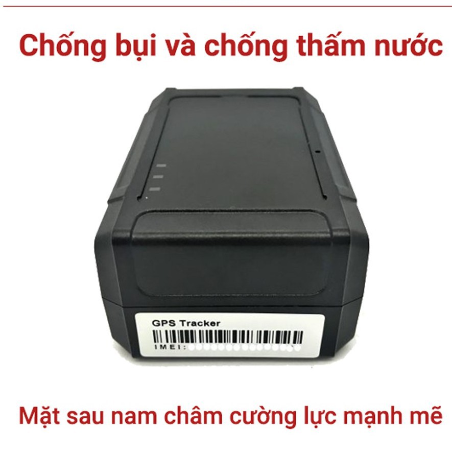 phụ xe Định Vị Ô Tô, Xe Máy Không Dây VC9+ PIN 20 ngày 6000 mAH (Miễn phí App năm đầu tiên) - Sim Data 4G + App trọn đờ