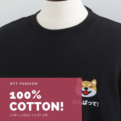 ck Áo thun cotton cao cấp ✅CHÍNH HÃNG✅ Áo thun nam tay ngắn cao cấp unisex NTT Shiba 100% Cotton