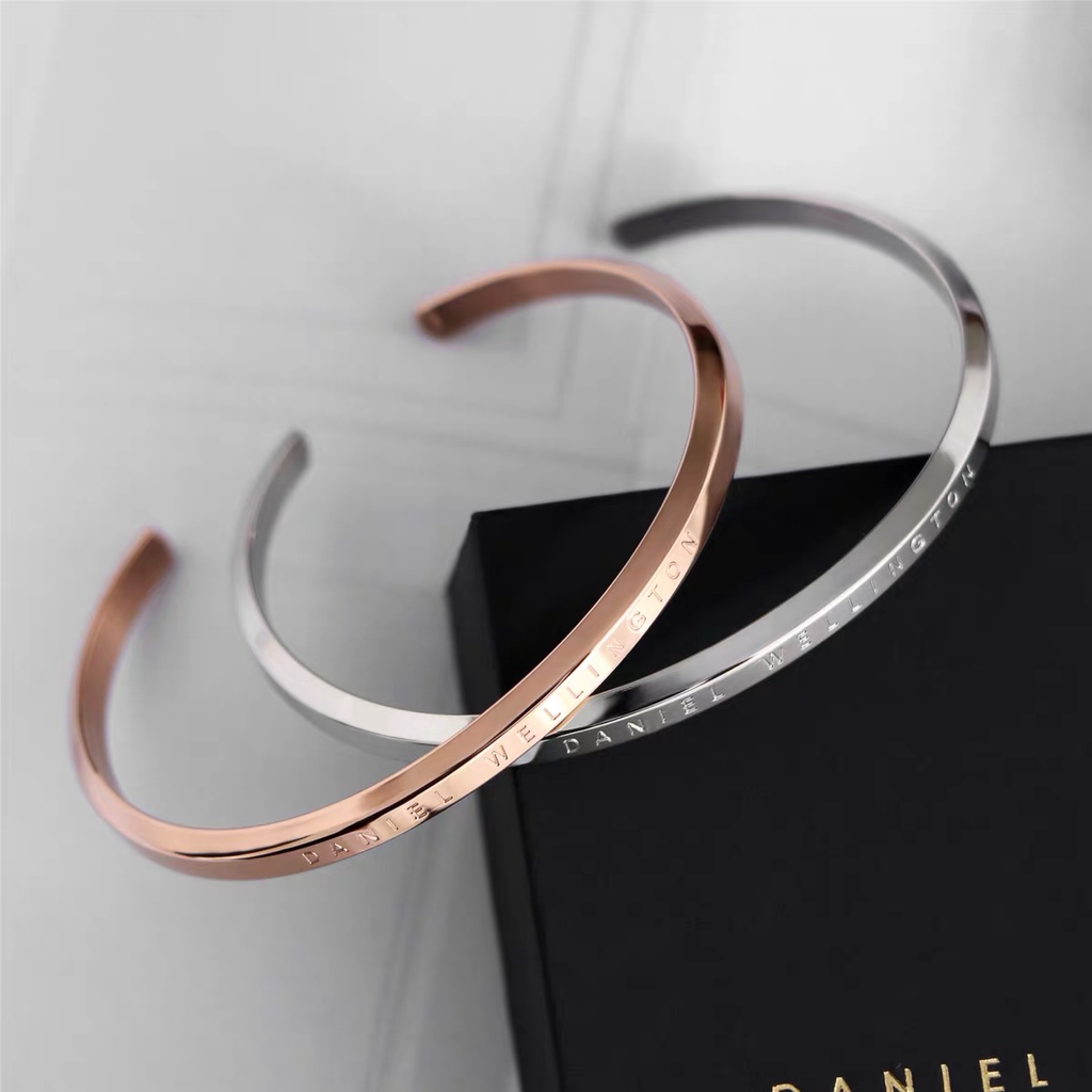 Vòng Tay Cuff MAYEBE LAVEND bằng thép titan không gỉ thiết kế đơn giản thanh lịch unisex