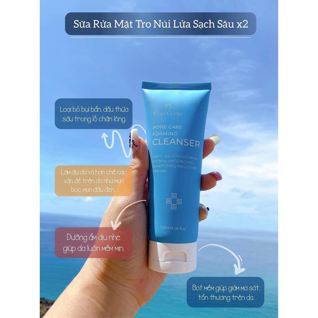 Sữa Rửa Mặt HÀN QUỐC Leau Claire - Pore Care Foaming Cleanser - (Nhập khẩu )