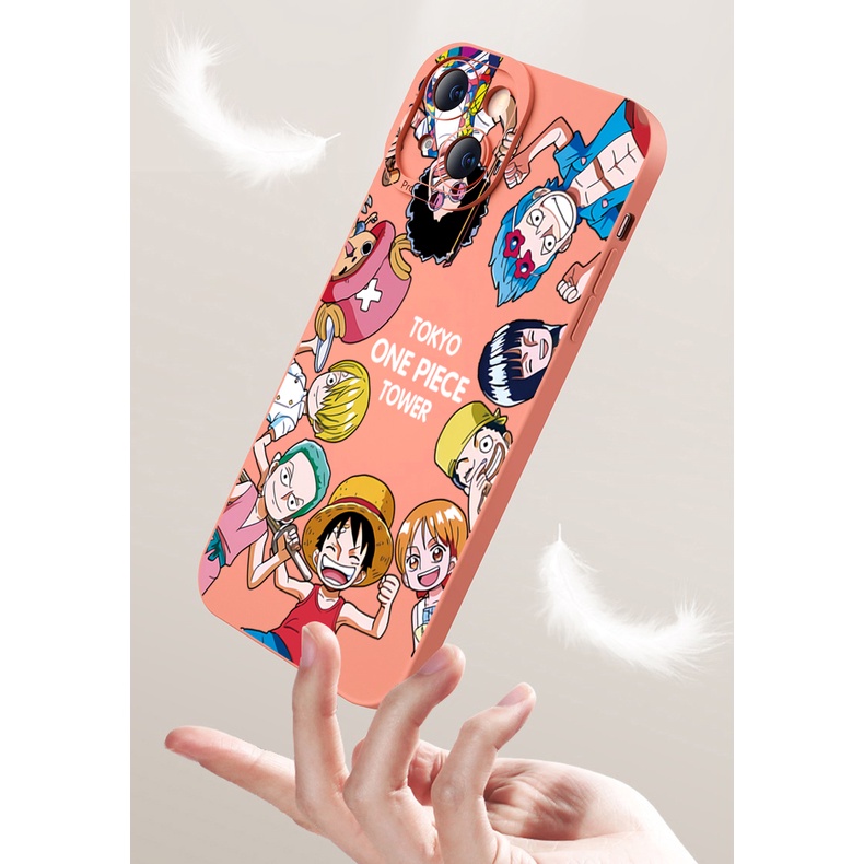 Ốp Điện Thoại Cạnh Vuông In Hoạt Hình One Piece Cho Samsung Galaxy A33 A53 A73 5G A32 A52S A72 A31 A41 A71
