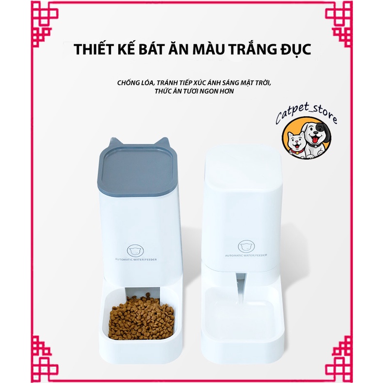 Bát ăn chó mèo tự động,bát ăn dung tích lớn cho thú cưng