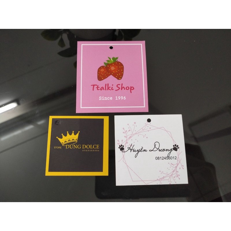 Tag treo - thẻ bài treo 500 cái kích thước 45  x 45 cm