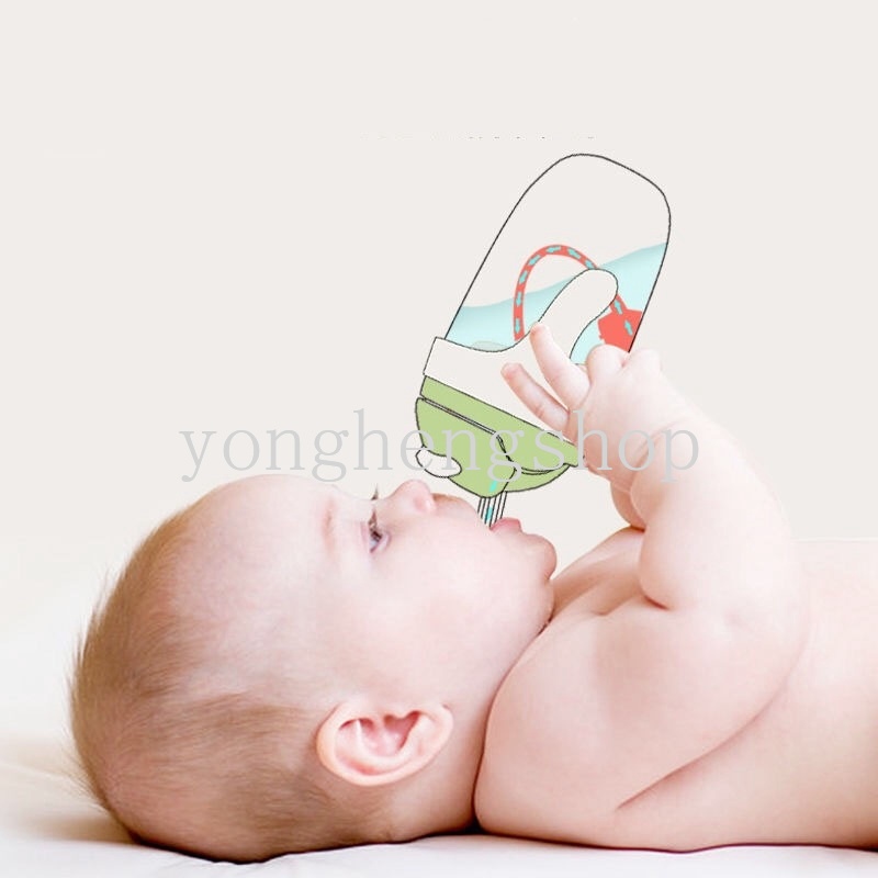Bình Uống Nước Có Tay Cầm Và Ống Hút Dung Tích 300Ml Cho Bé