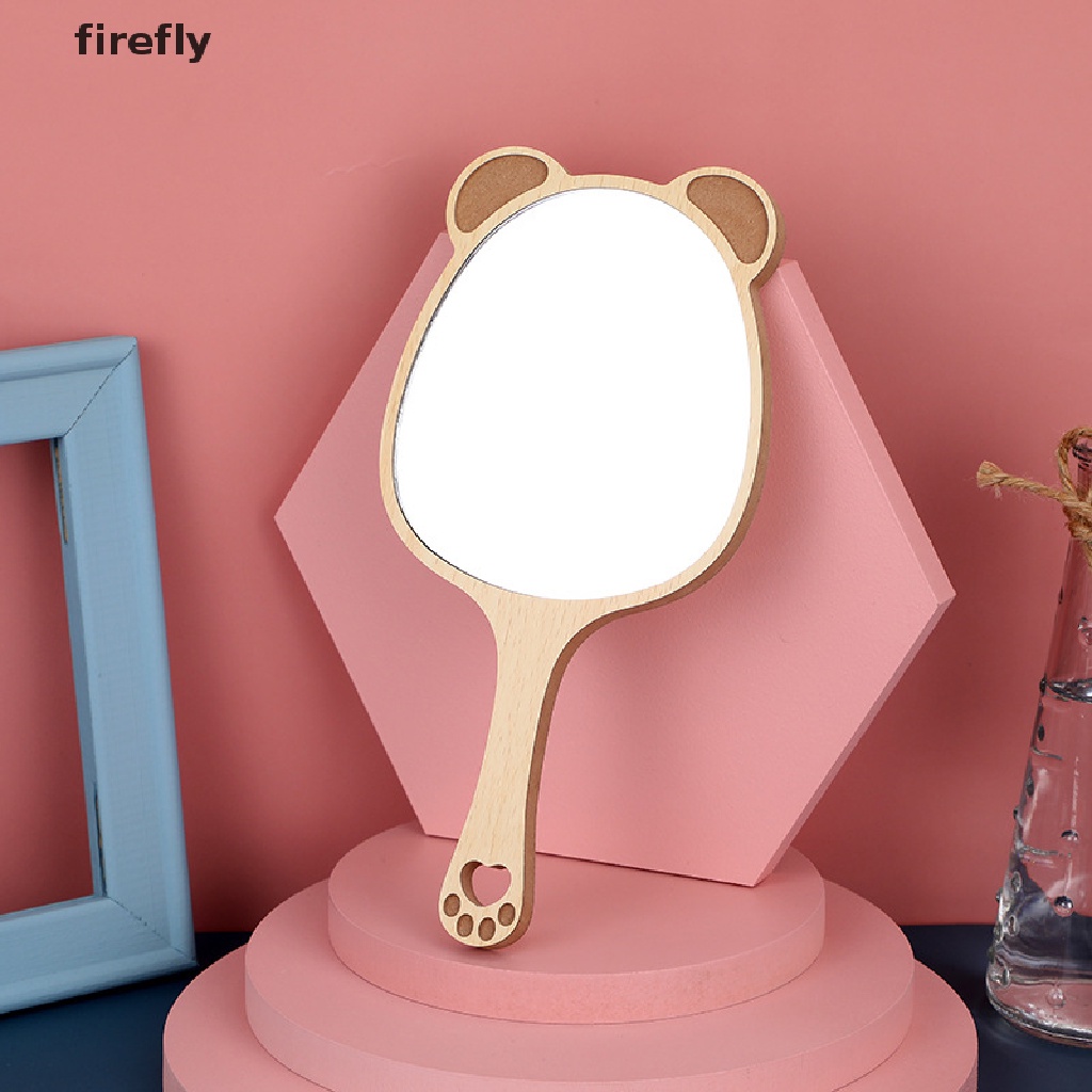 (Hàng Mới Về) Gương Trang Điểm Cầm Tay Làm Bằng Tay Sáng Tạo