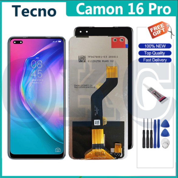 LCD Cho Tecno Camon 16 Pro Màn Hình LCD Bộ Số Hóa Màn Hình Cảm Ứng CE8 LCD Linh Kiện Thay Thế