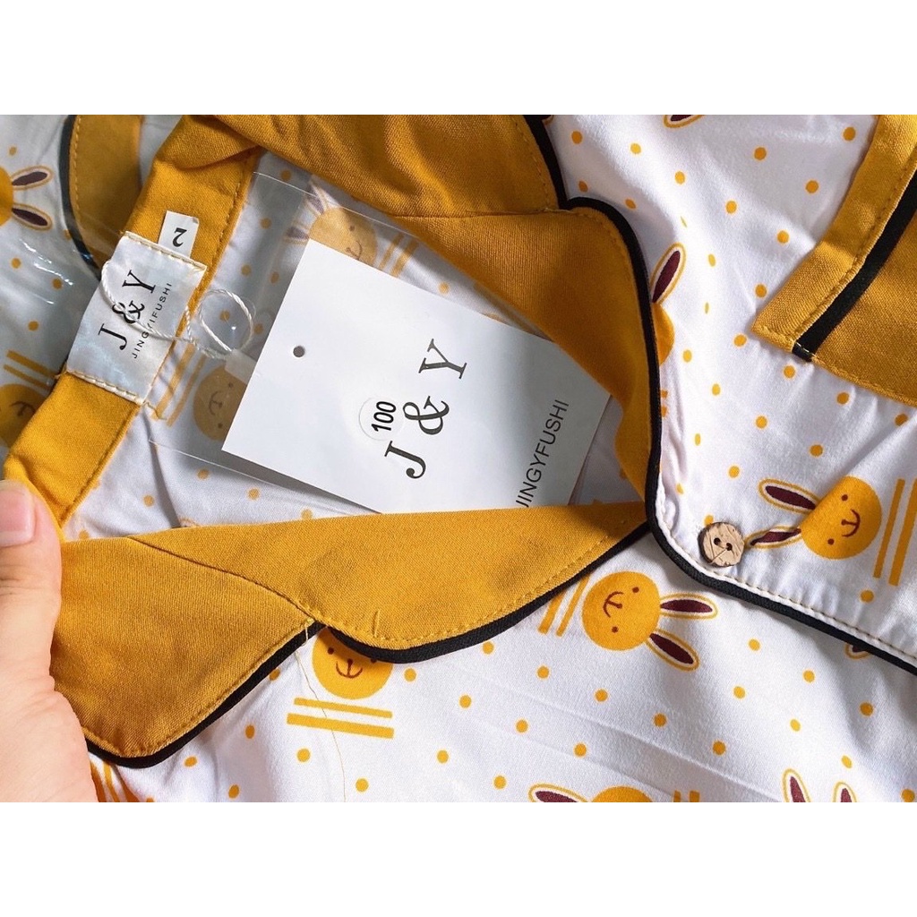 BỘ PYJAMA DÀI TAY HÌNH THỎ CHO BÉ TRAI - BÉ GÁI