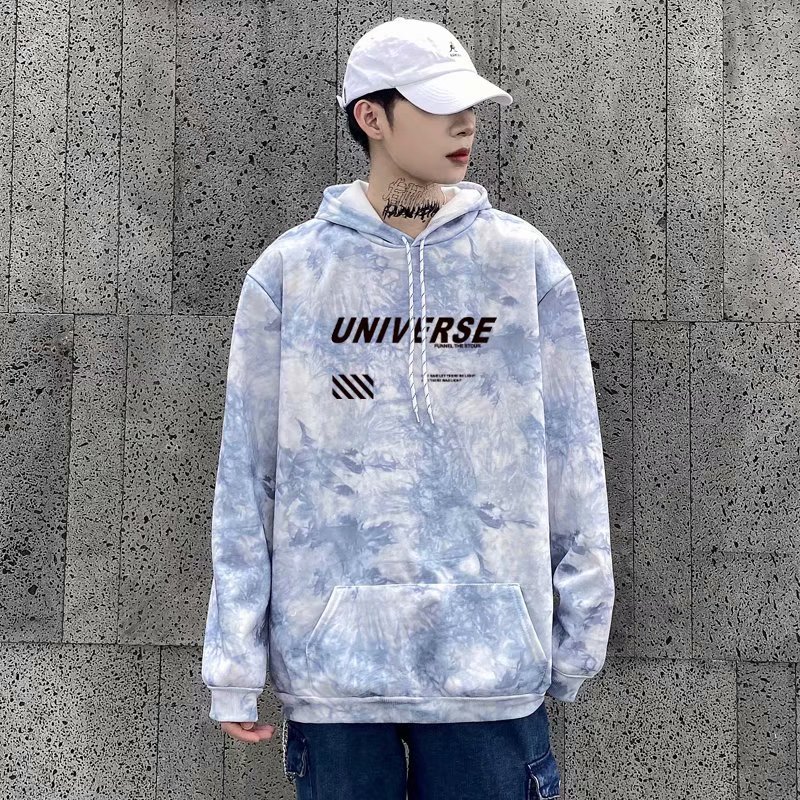 Áo Khoác Hoodie Tay Dài In Hình Cà Vạt Màu Sắc Đa Dạng Phong Cách Harajuku Size M-5xl Với 4 Màu Lựa Chọn