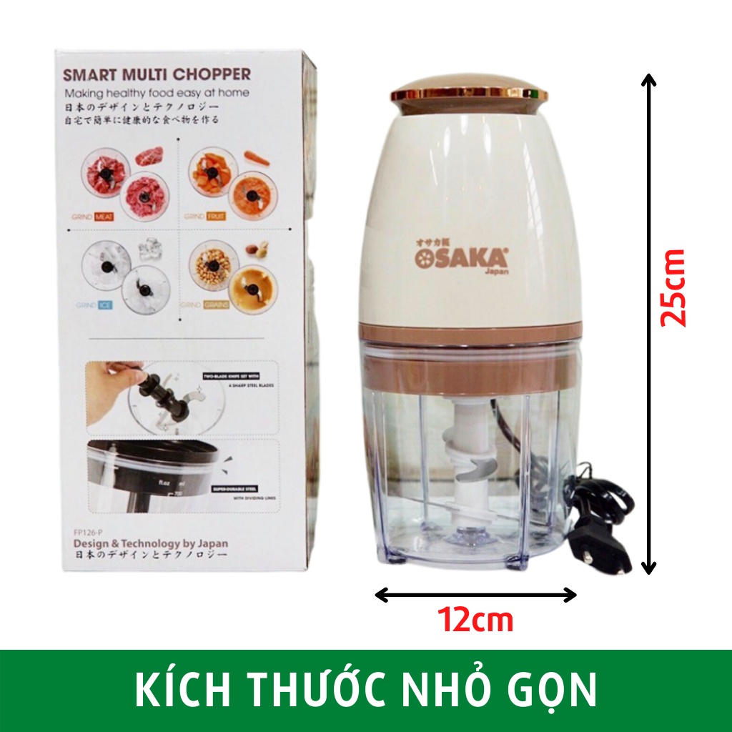 Máy xay đa năng OSAKA cầm tay chính hãng mẫu mới cối xay 750ml