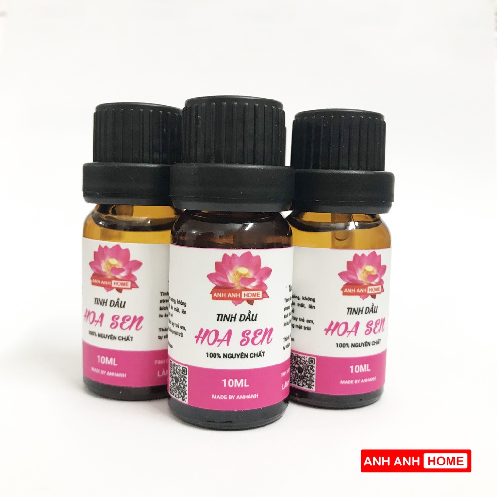 Tinh Dầu Hoa Sen Nguyên Chất Thiên Nhiên 100% AnhAnhHome Lọ 10ml Tinh Dầu Hoa Sen Thơm Phòng Khử Mùi