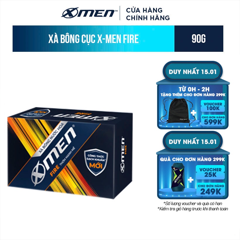 Xà bông cục X-men Fire 90g