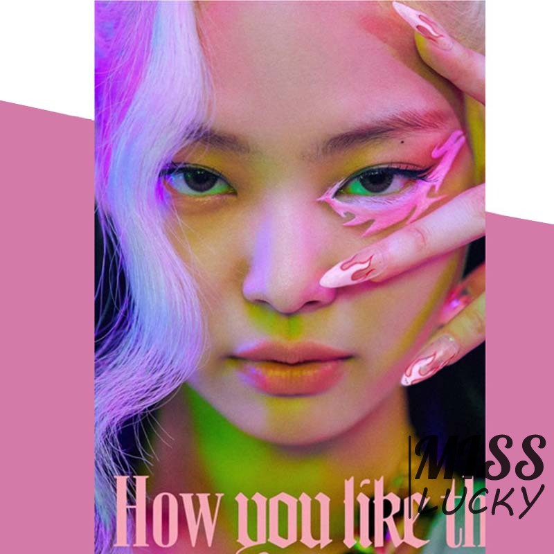 [Hàng mới về] Set 24 móng tay giả họa tiết ngọn lửa phong cách độc đáo thời trang