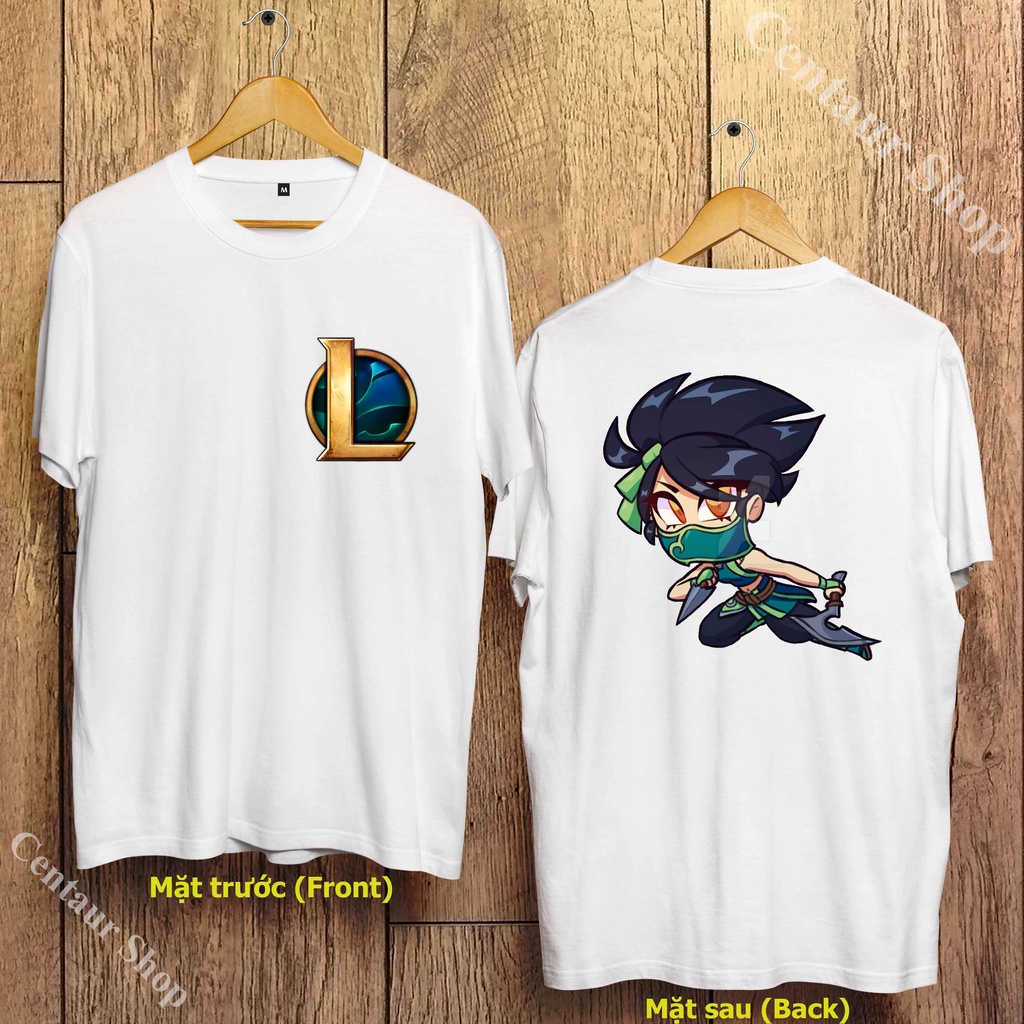 Áo Unisex Akali LOL Liên Minh Huyền Thoại 2 mặt đẹp trẻ trung mềm mại phong cách cổ tròn J20LM007