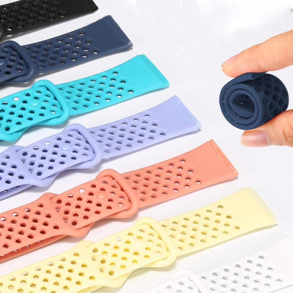 Silicone Dây Đeo Thay Thế Chất Liệu Silicon Thoáng Khí Chống Thấm Nước Cho Fitbit Versa 3 / Fitbit Sense