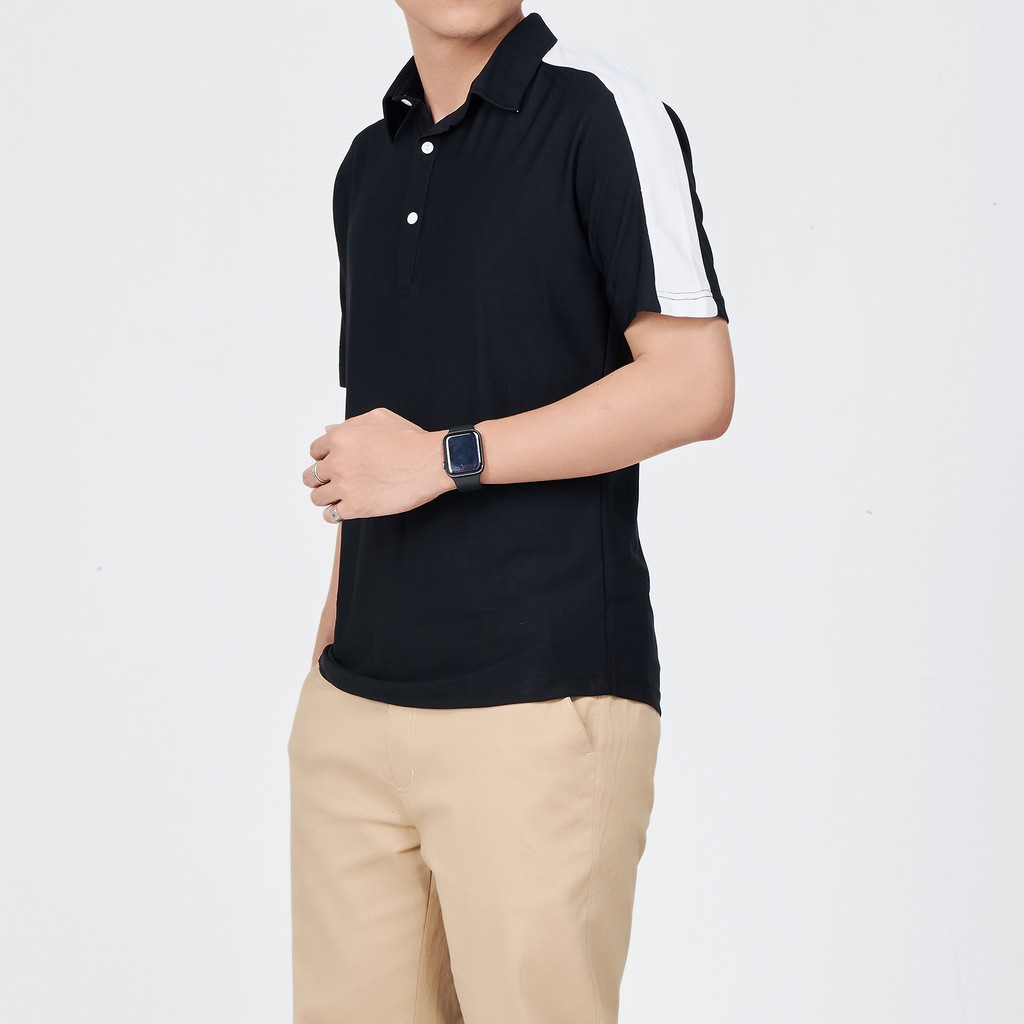 Áo Polo Nam ROUGH Outfit Phối Vai, Chất Cotton Cá Sấu, Không Bai Dão, Không Phai Màu | BigBuy360 - bigbuy360.vn
