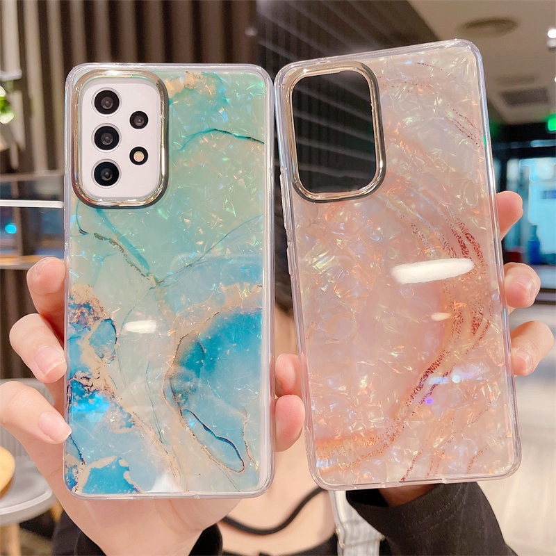 Ốp Điện Thoại TPU Silicone Họa Tiết Marble Cho Samsung A33 A53 A52s A73 A52 A32 Note 20 Ultra 5G