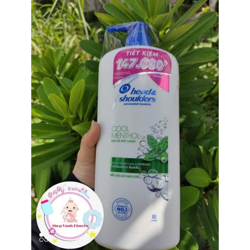 Dầu gội đầu Head & Shoulder bạc hà mát rượi 1200ml