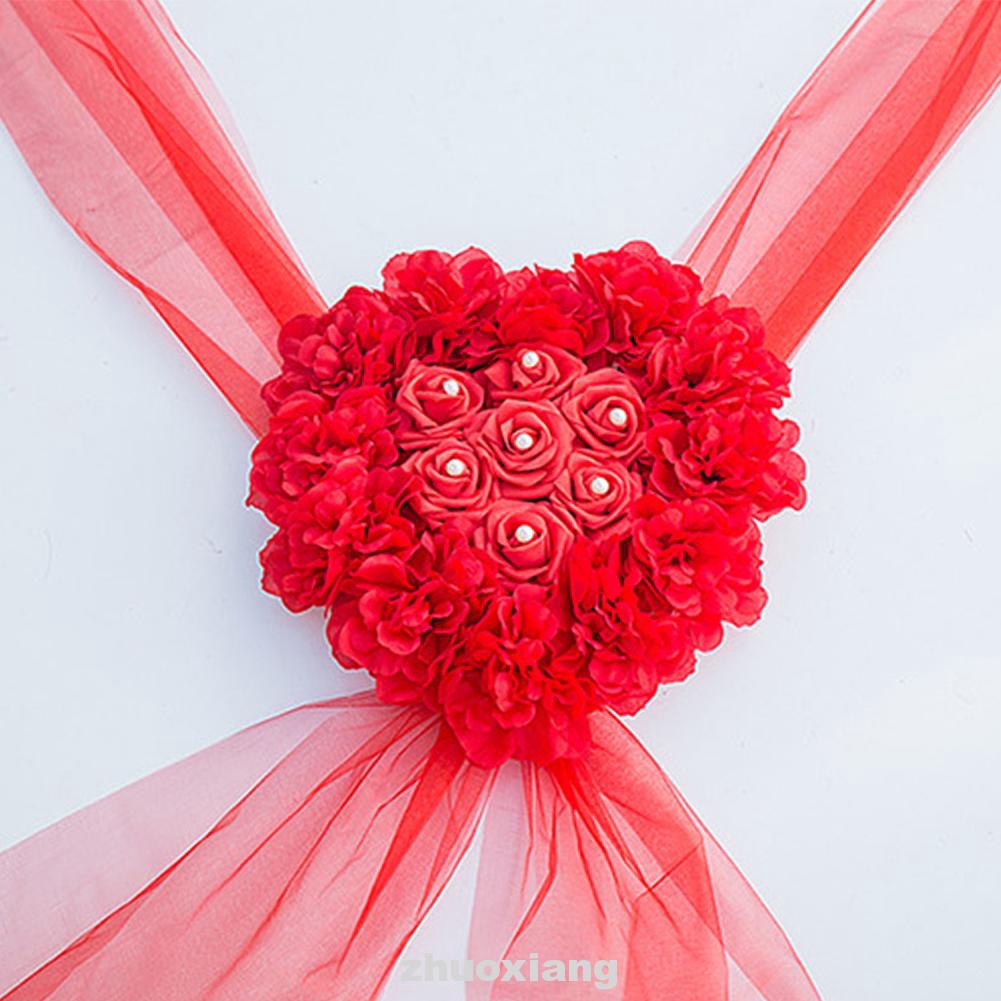Hoa lụa giả đẹp mắt dùng trang trí xe cưới DIY