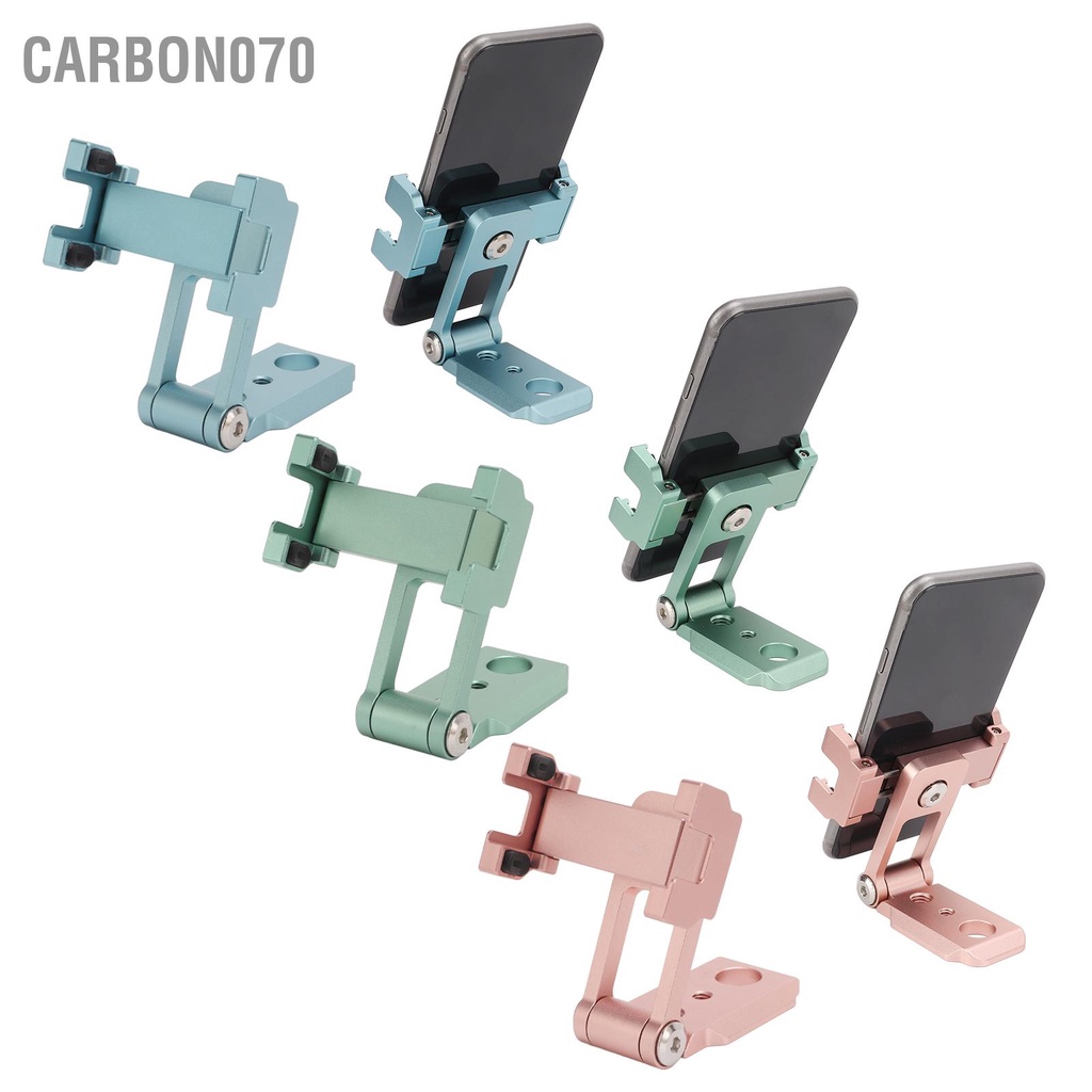 Carbon070 Hợp kim nhôm Giá đỡ điện thoại di động Chân máy xoay 360 ° kẹp với giày lạnh cho thông minh