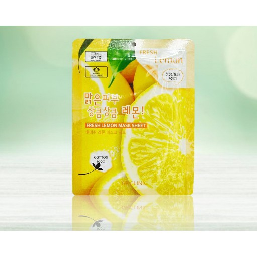 Mặt Nạ Chanh Vàng Dưỡng Da 3W CLINIC FRESH LEMON MASK SHEET 23ml - Hàn Quốc