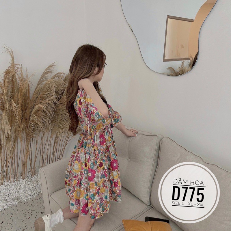 Bigsize Đầm hoa D775