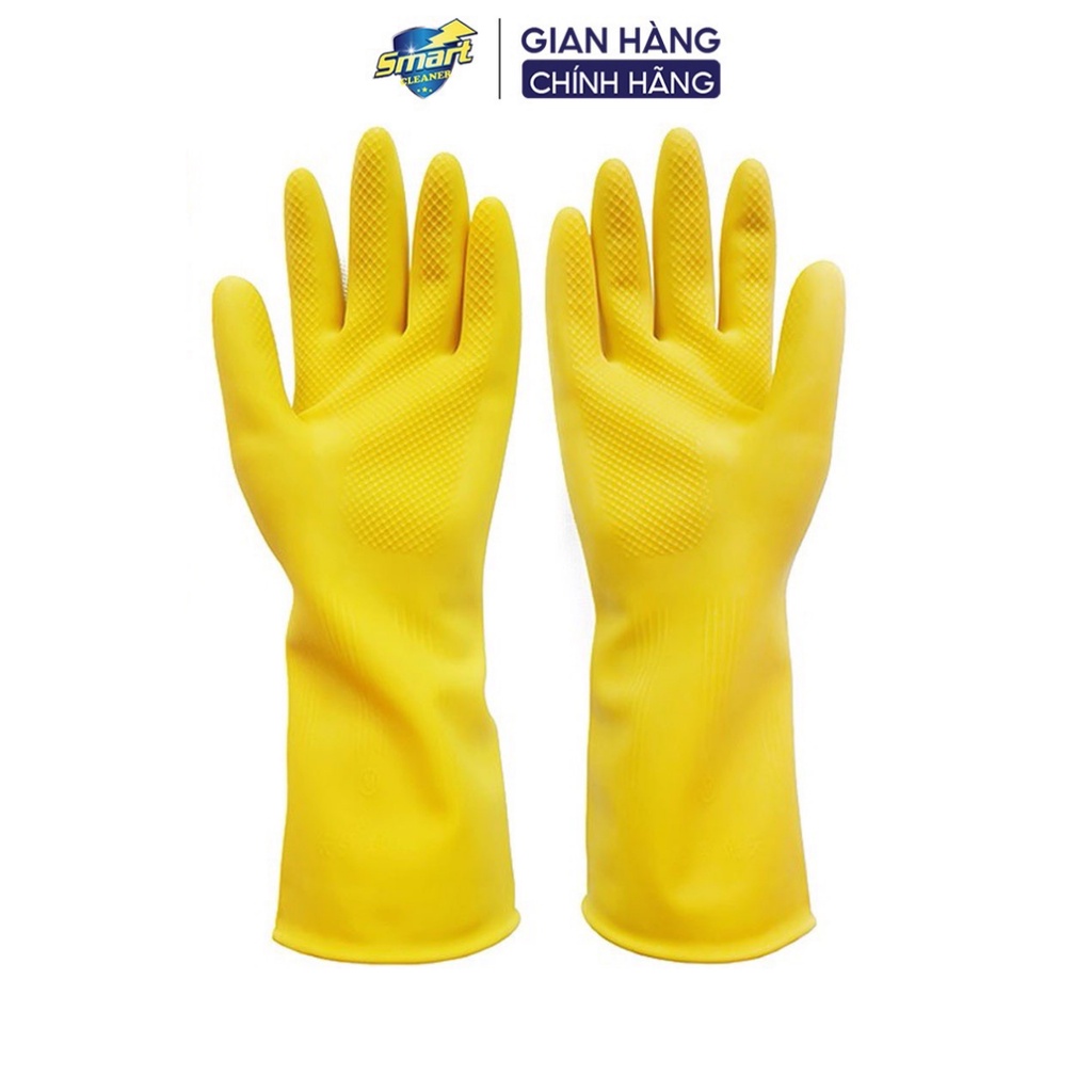 Găng tay cao su Smart bao tay rửa bát siêu bền dai chống ăn mòn bảo hộ lao động bảo vệ đôi tay khỏi hóa chất