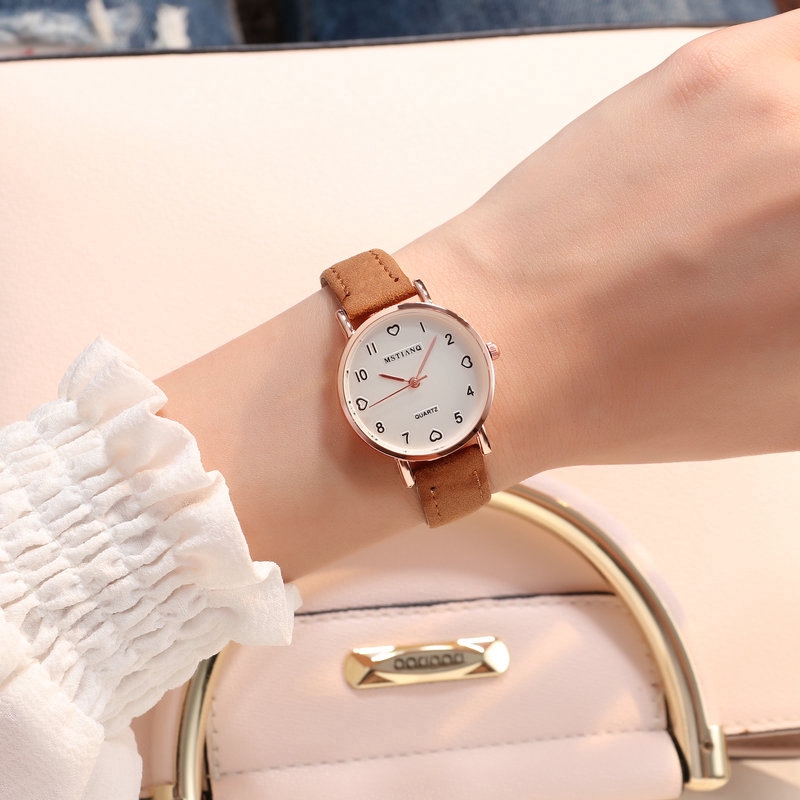 Women Leather Watch / Casual Quartz Wrist Band Watches Gifts