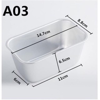 Khuôn loaf nhôm A03-A04-A05-Khuôn làm Bánh mỳ