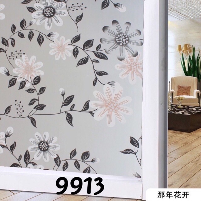 Decal dán kính, giấy dán kính mờ khổ rộng 45cm