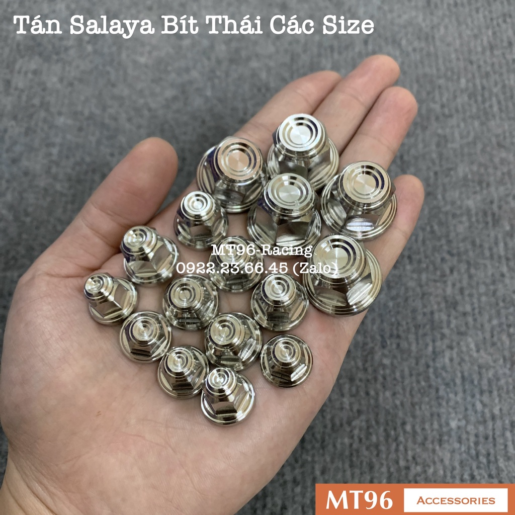 Tán Salaya Thái Đầu Bít Đủ Kích Thước 6ly 7ly 8ly 10ly 12ly Chuẩn Inox304 Siêu Bóng