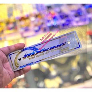 Bảng tên Mx King [HÀNG HOT] titan 7 màu tặng cặp ốc titan gắn bảng - đồ chơi xe mxking