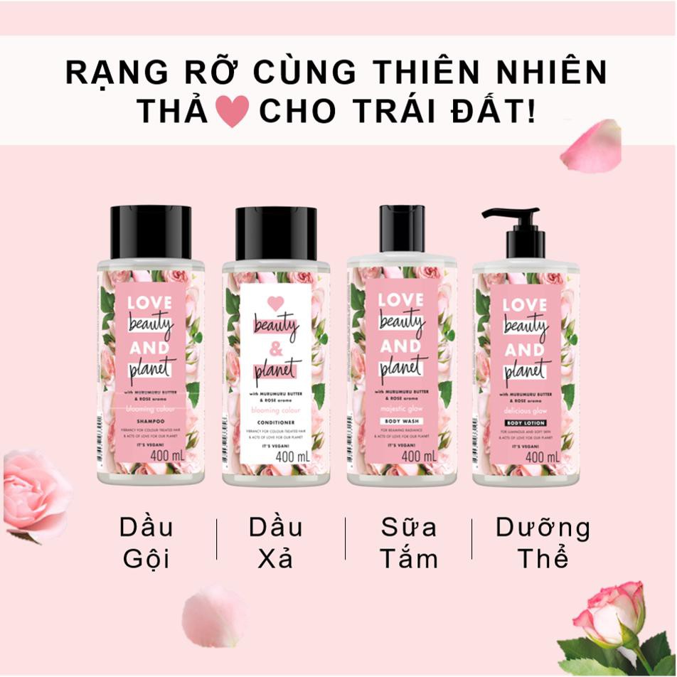 Sữa Tắm Love Beauty And Planet Body Wash Sáng Da Rạng Rỡ 400ml