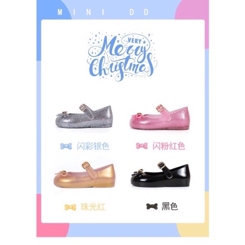 XẢ HÀNG Giày búp bê nhựa thơm Melissa siêu xinh cho bé chuẩn hãng MND