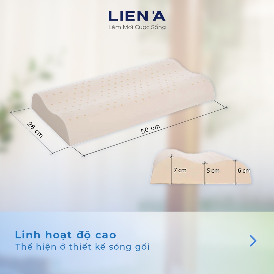 Gối Cao Su Lượn Sóng Liên Á Contour