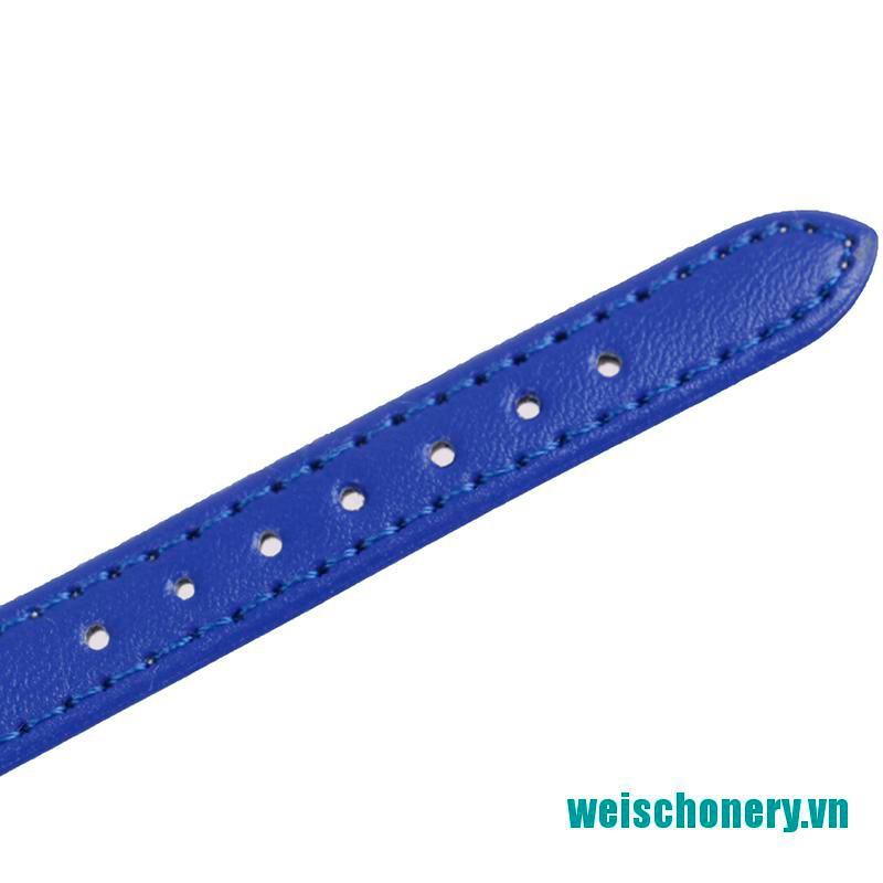 Dây Đồng Hồ Chất Liệu Da Pu Màu Trơn Weischoenyx 12mm