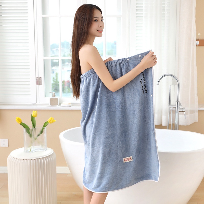 Áo quây tắm, váy quây spa cao cấp, khăn choàng tắm body quấn người 85 * 140cm mềm mịn, thấm hút cực tốt