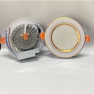 Đèn led,Đèn âm trần phi 90 7w 3 màu