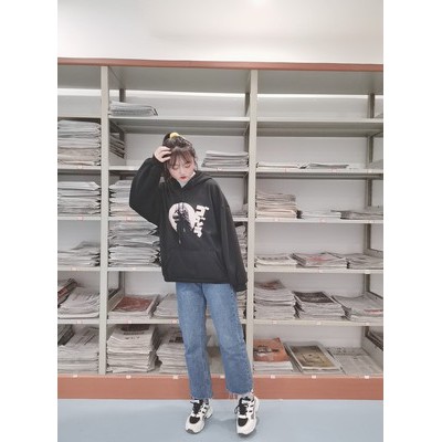 Áo Hoodie Khủng Long Ulzzang Nữ Cá Tính Form Rộng Rãi Nỉ Bông HD10 - Liti shop | BigBuy360 - bigbuy360.vn