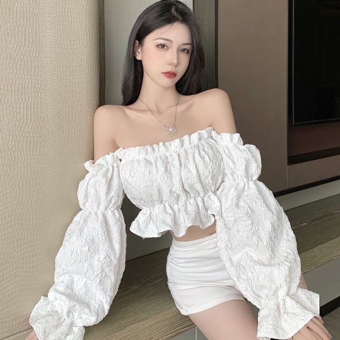 Áo kiểu COZOKC tay phồng dáng ôm thời trang cá tính