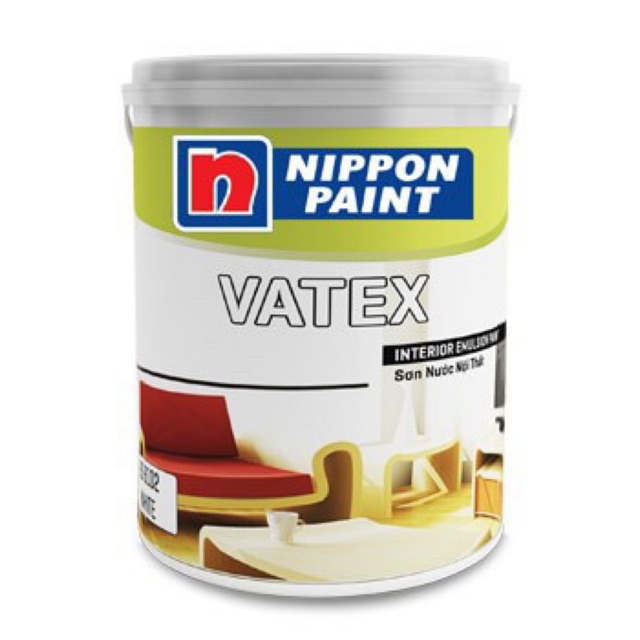 Sơn nội thất NIPPON VATEX trăng chọn màu - 4,8kg