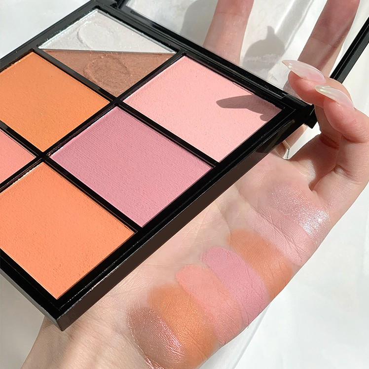 (C1) Bảng Phấn Má 5 Màu + 2 Màu Bắt Sáng Tạo Khối Đa Năng Cool Barbie | BigBuy360 - bigbuy360.vn