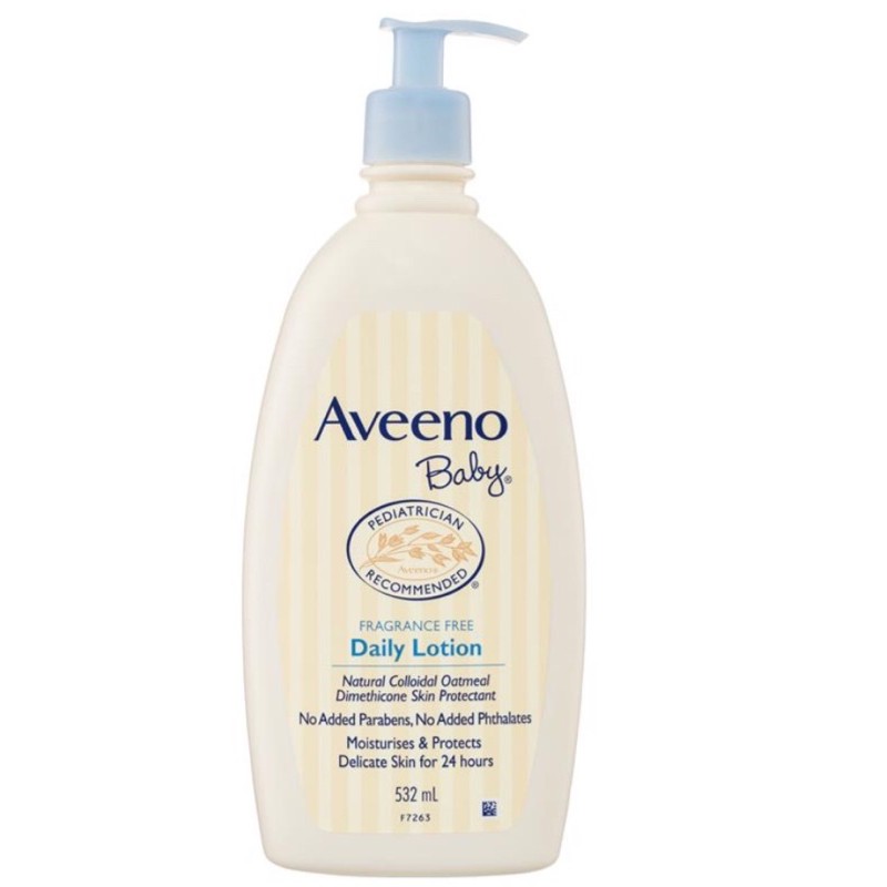 Aveeno Baby Daily Moisture Fragrance Free Lotion 532mL