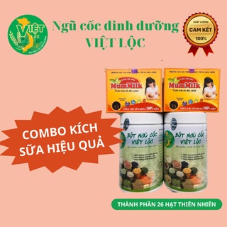 Ngũ cốc lợi sữa, ngũ cốc bầu Việt Lộc CHÍNH HÃNG dành cho mẹ bầu và mẹ sau sinh hộp 500gr